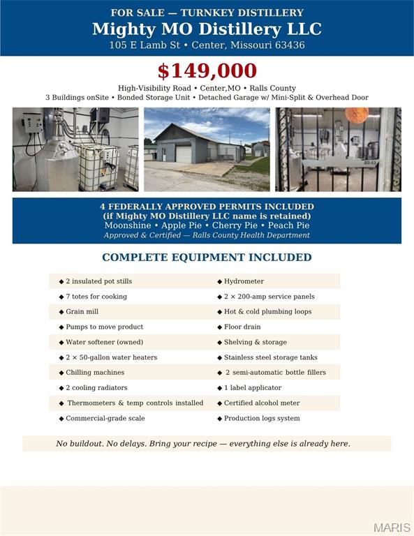 105 E Lamb Street, Center, MO, 63459