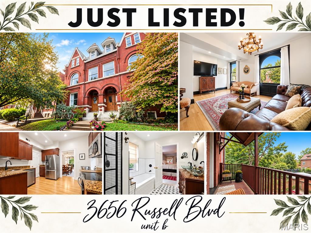 3656 Russell Boulevard, B, St Louis City, MO, 63110 - 4 bed, 4 bath home for sale in St Louis, MO